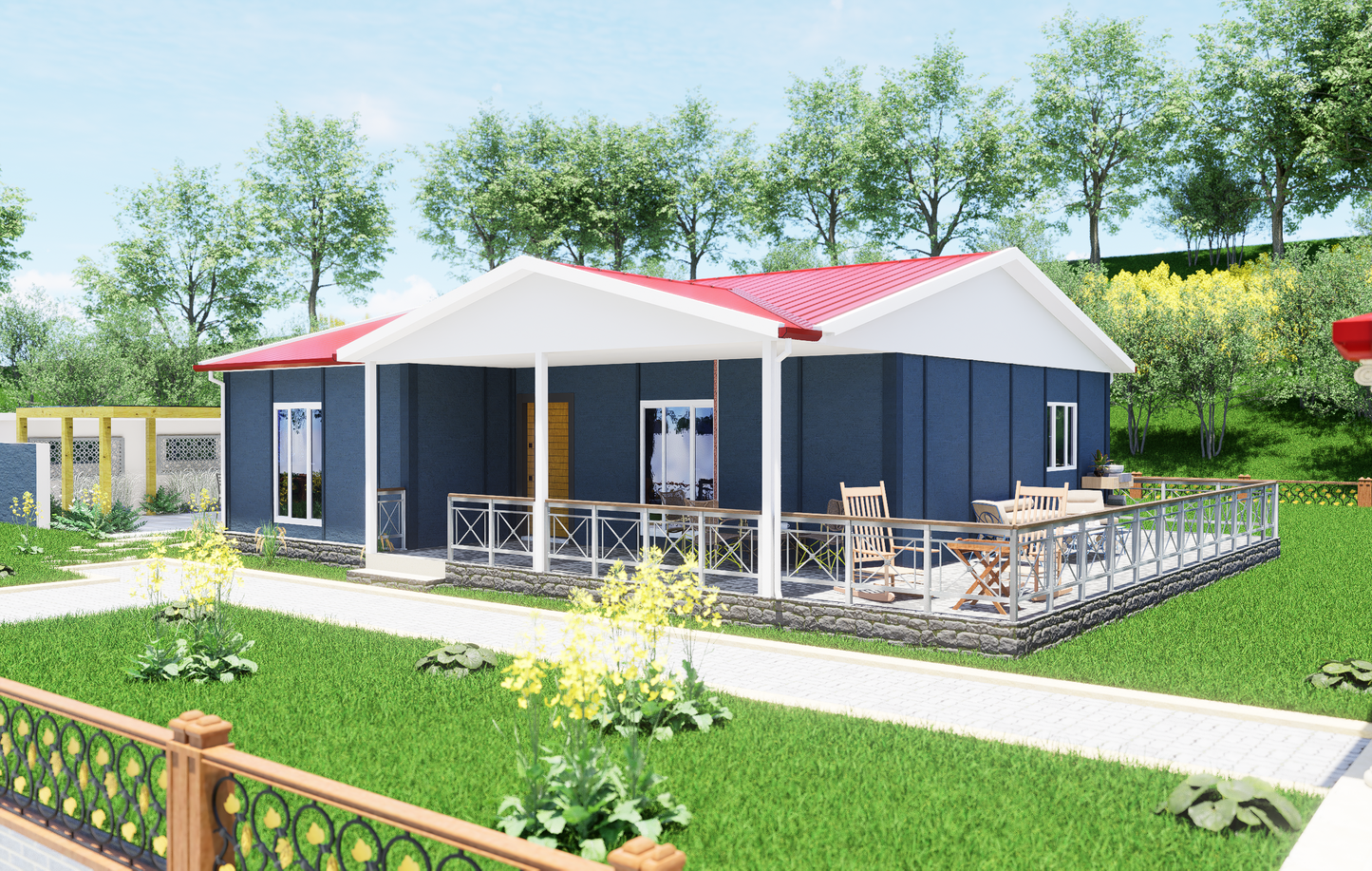 100 m2 Prefabrik Ev | Tek Katlı Prefabrik Ev Modelleri Prime Villa