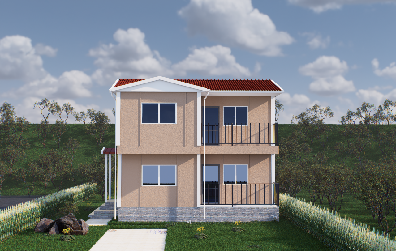 106 m2 Prefabrik Ev | Çift Katlı Prefabrik Ev Modelleri Prime Villa
