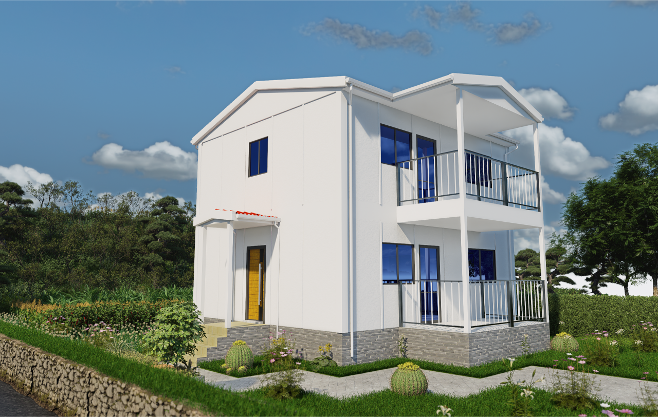114 m2 Prefabrik Ev | Çift Katlı Prefabrik Ev Modelleri Prime Villa