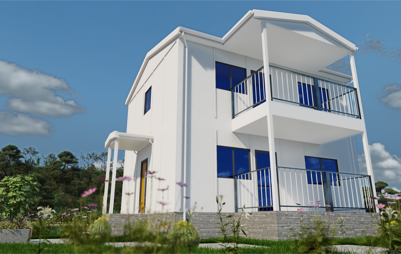 114 m2 Prefabrik Ev | Çift Katlı Prefabrik Ev Modelleri Prime Villa