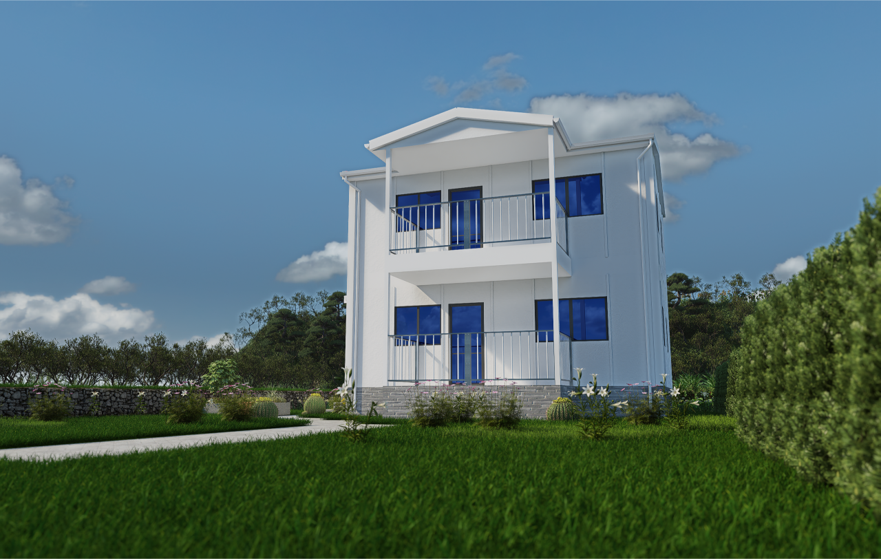 114 m2 Prefabrik Ev | Çift Katlı Prefabrik Ev Modelleri Prime Villa