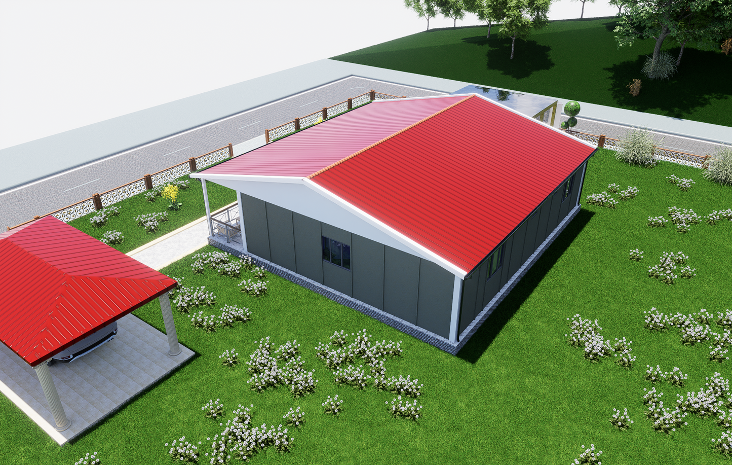 125 m2 Prefabrik Ev | Tek Katlı Prefabrik Ev Modelleri Prime Villa