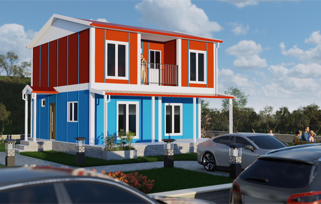 130 m2 Prefabrik Ev | Çift Katlı Prefabrik Ev Modelleri Prime Villa