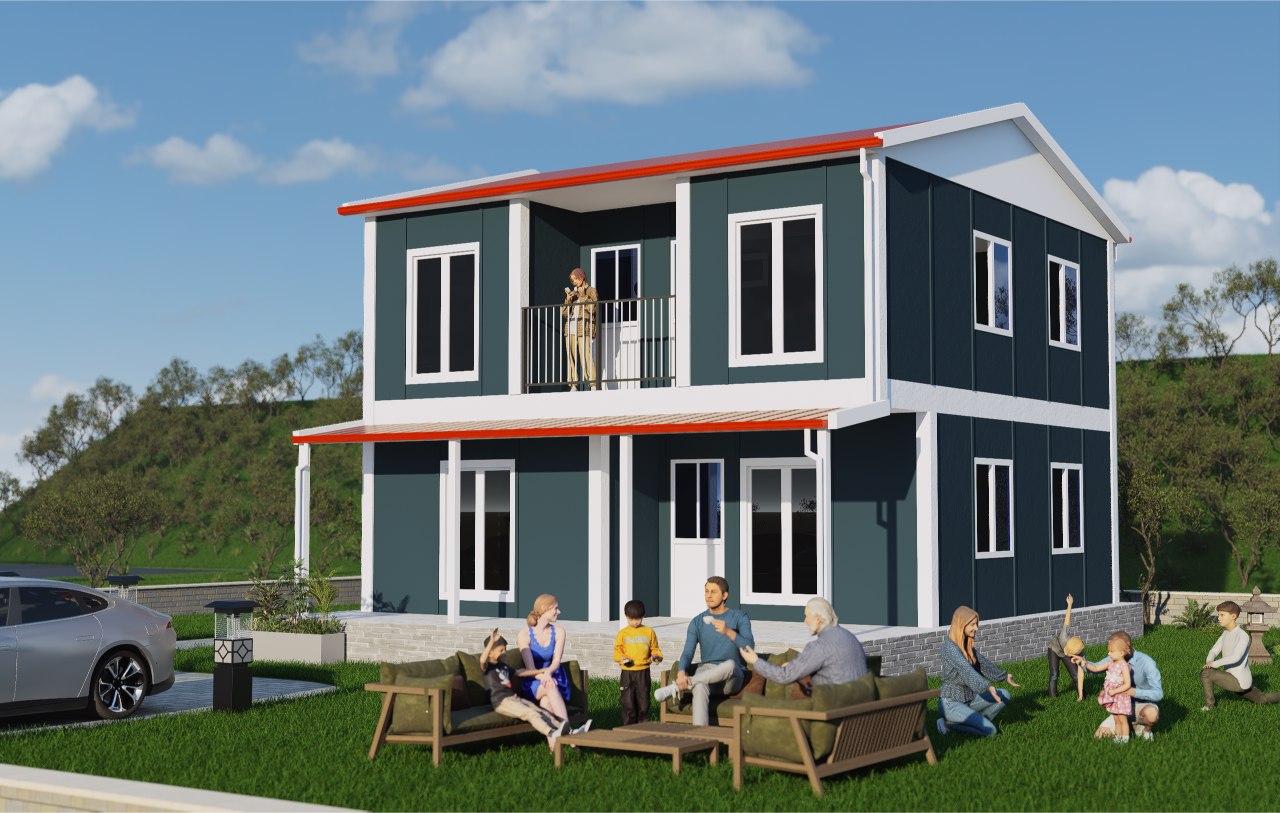 130 m2 Prefabrik Ev | Çift Katlı Prefabrik Ev Modelleri Prime Villa
