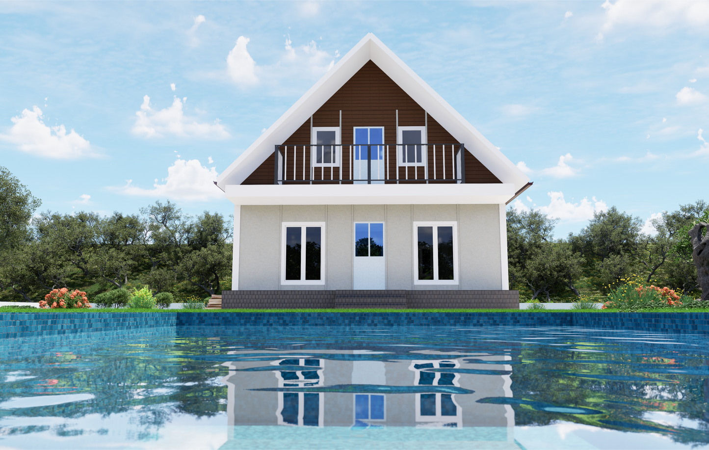139 m2 Prefabrik Ev | Çift Katlı Prefabrik Ev Modelleri Prime Villa