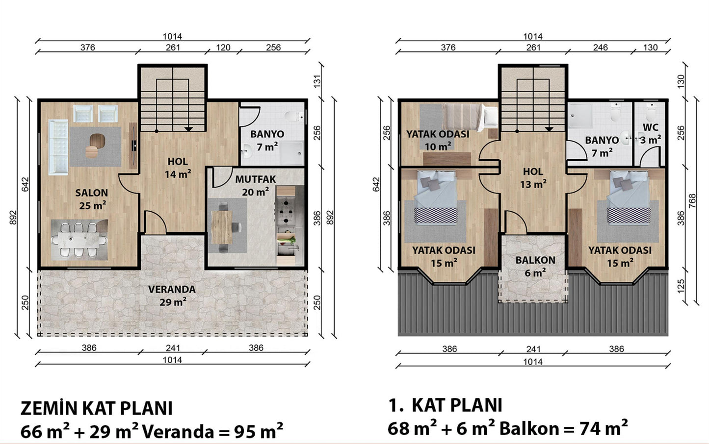 169 m2 Dublex Çelik Ev & Prefabrik Ev Planı | Lüks Ev Modelleri Prime Villa