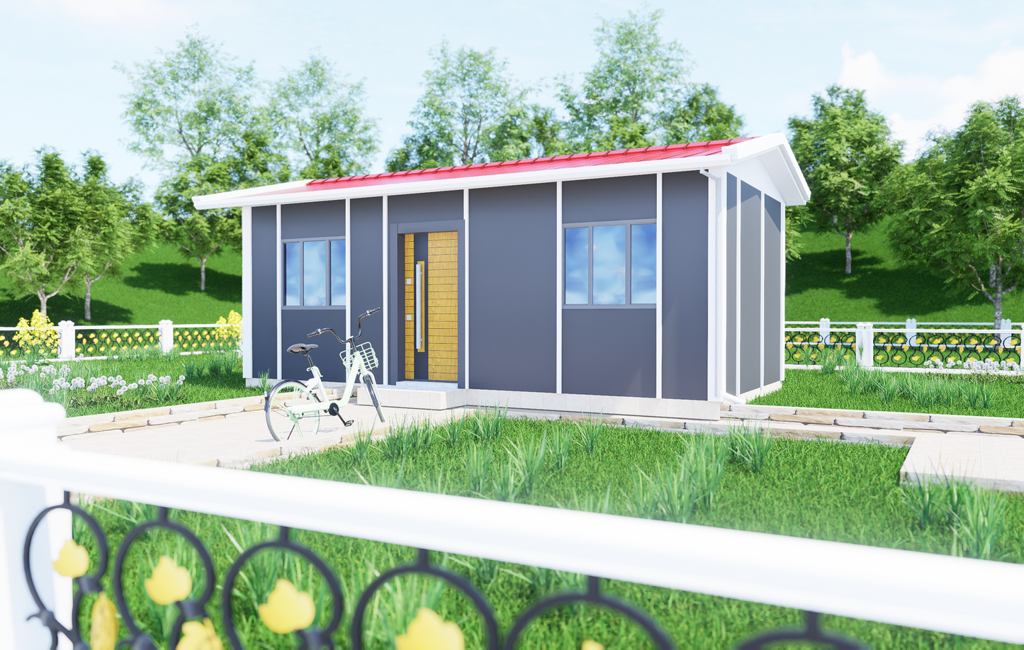 23 m2 Prefabrik Ev | Tek Katlı Prefabrik Ev Modelleri Prime Villa