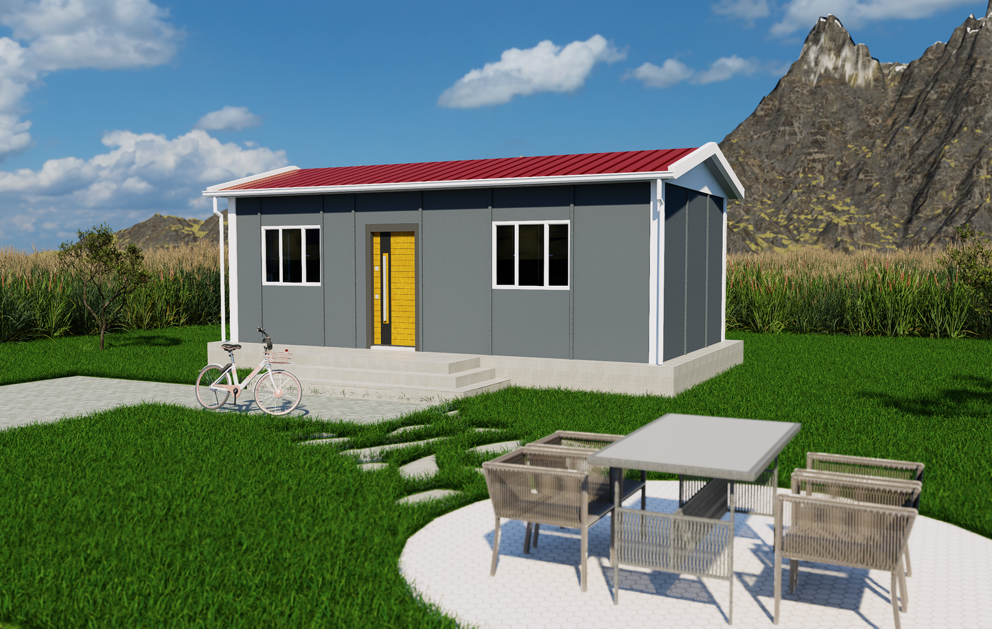 30 m2 Prefabrik Ev | Tek Katlı Prefabrik Ev Modelleri Prime Villa