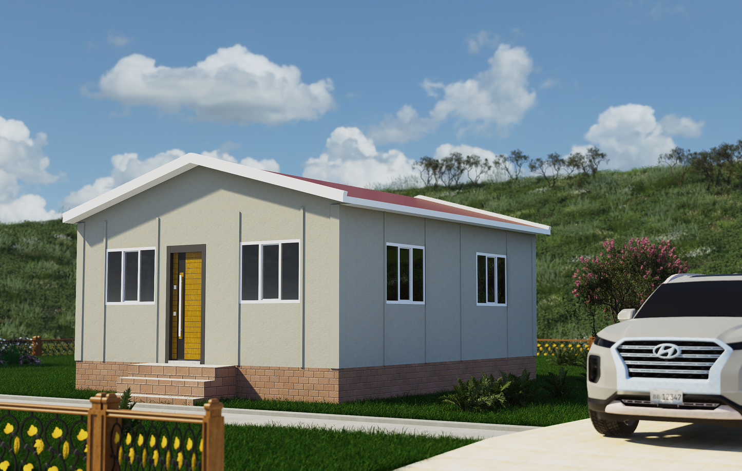 41 m2 Prefabrik Ev | Tek Katlı Prefabrik Ev Modelleri Prime Villa