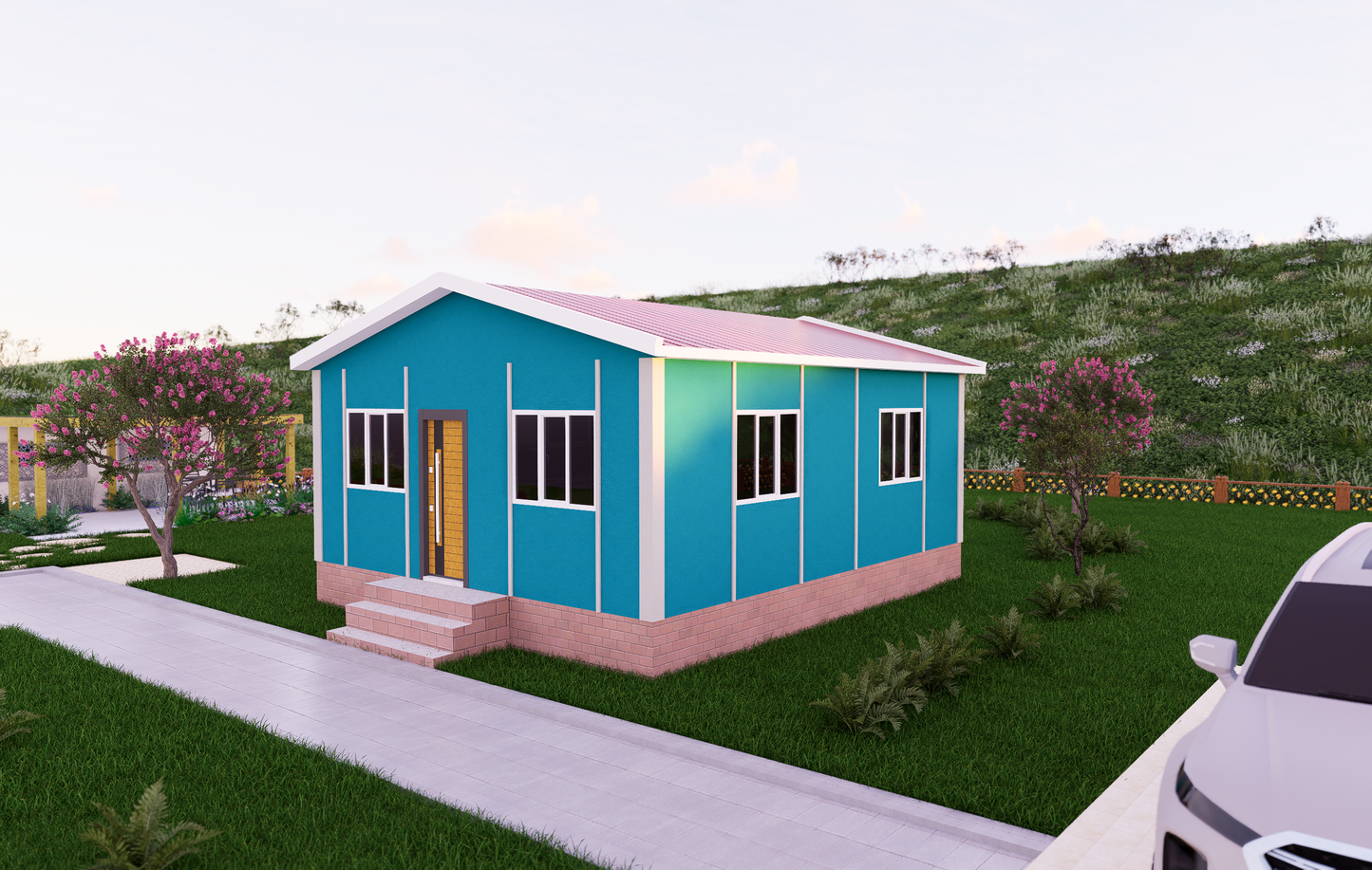 41 m2 Prefabrik Ev | Tek Katlı Prefabrik Ev Modelleri Prime Villa