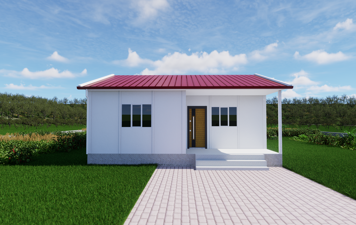68 m2 Prefabrik Ev | Tek Katlı Prefabrik Ev Modelleri Prime Villa