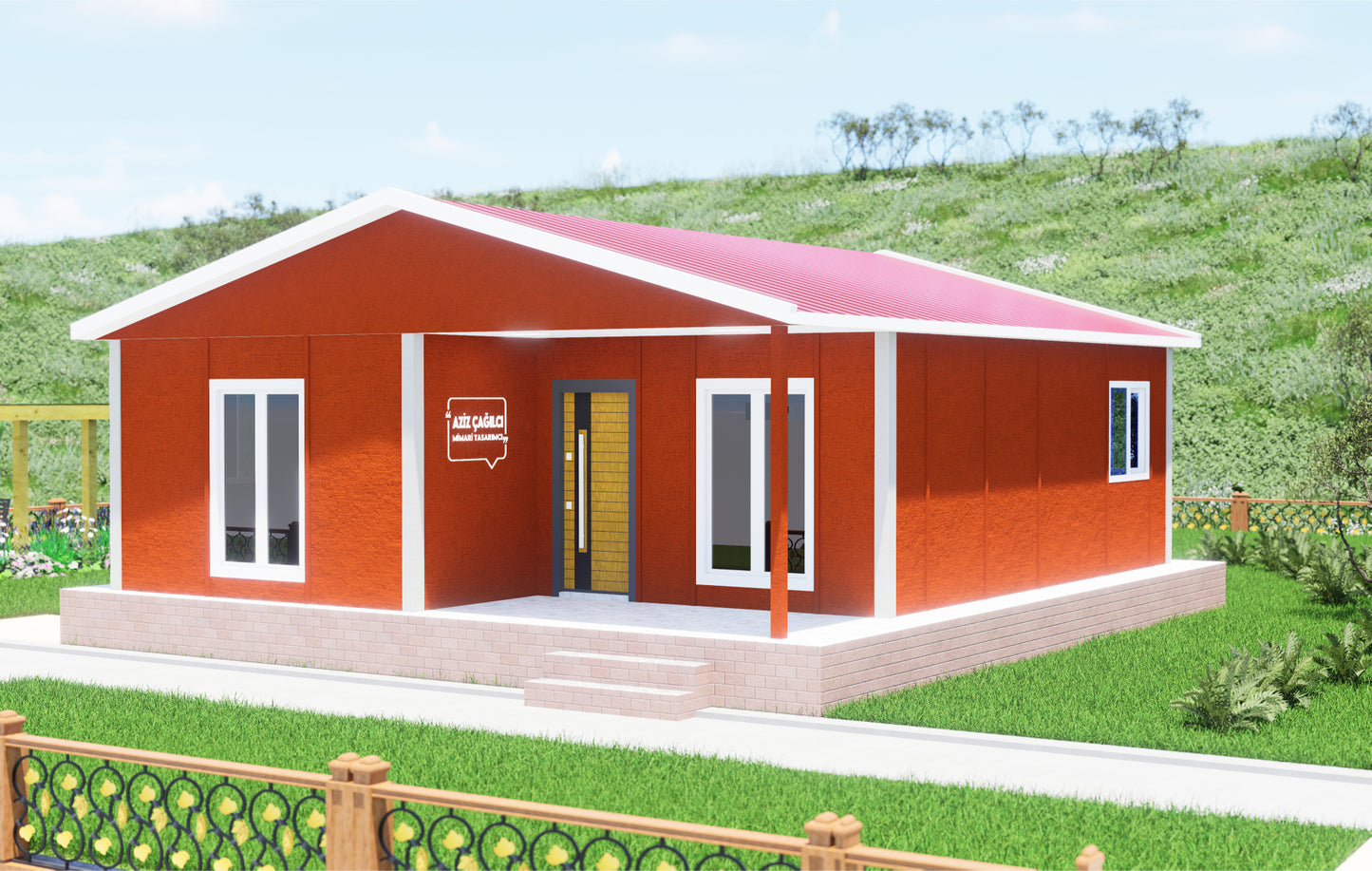 69 m2 Prefabrik Ev | Tek Katlı Prefabrik Ev Modelleri Prime Villa