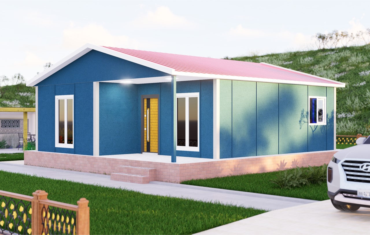 69 m2 Prefabrik Ev | Tek Katlı Prefabrik Ev Modelleri Prime Villa