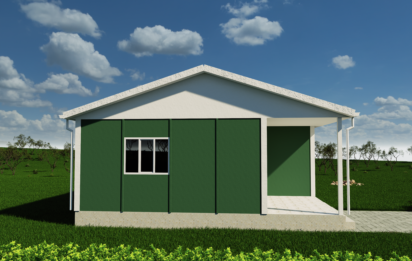 72 m2 Prefabrik Ev | Tek Katlı Prefabrik Ev Modelleri Prime Villa