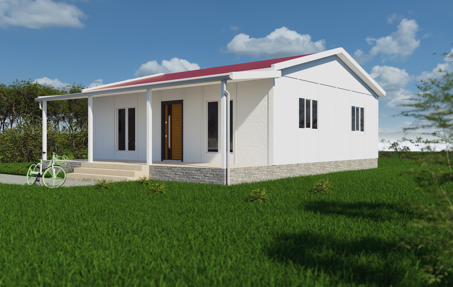 81 m2 Prefabrik Ev | Tek Katlı Prefabrik Ev Modelleri Prime Villa