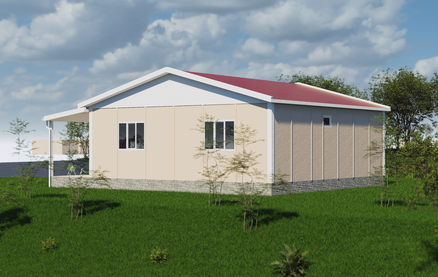 81 m2 Prefabrik Ev | Tek Katlı Prefabrik Ev Modelleri Prime Villa