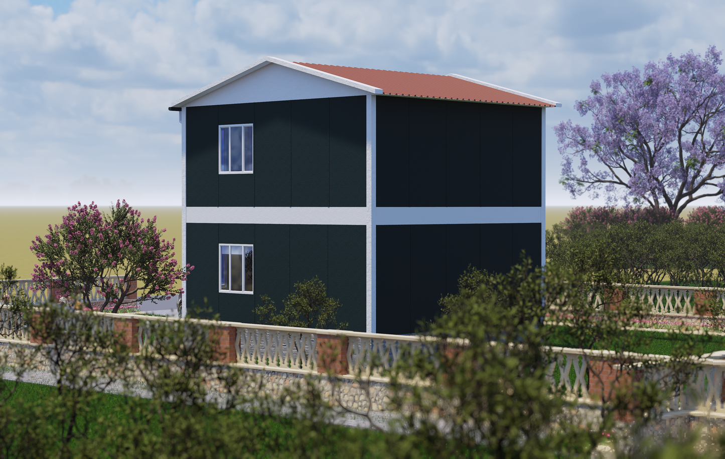 92 m2 Prefabrik Ev | Çift Katlı Prefabrik Ev Modelleri Prime Villa