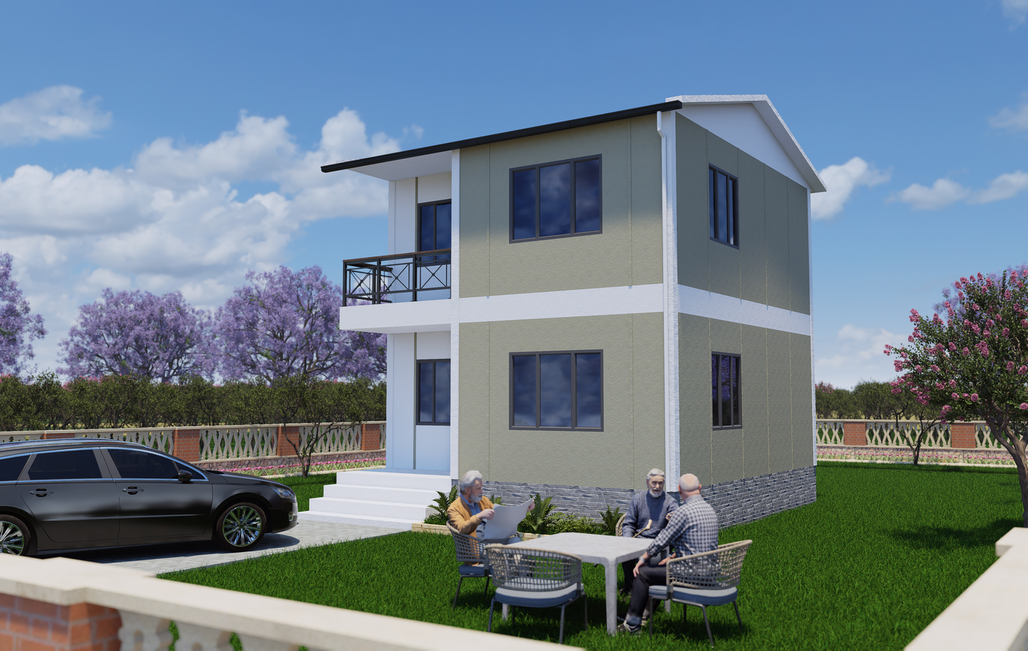 92 m2 Prefabrik Ev | Çift Katlı Prefabrik Ev Modelleri Prime Villa