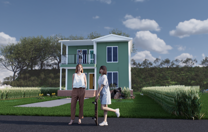100 m2 Prefabrik Ev | Çift Katlı Prefabrik Ev Modelleri Prime Villa
