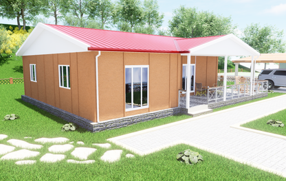 100 m2 Prefabrik Ev | Tek Katlı Prefabrik Ev Modelleri Prime Villa