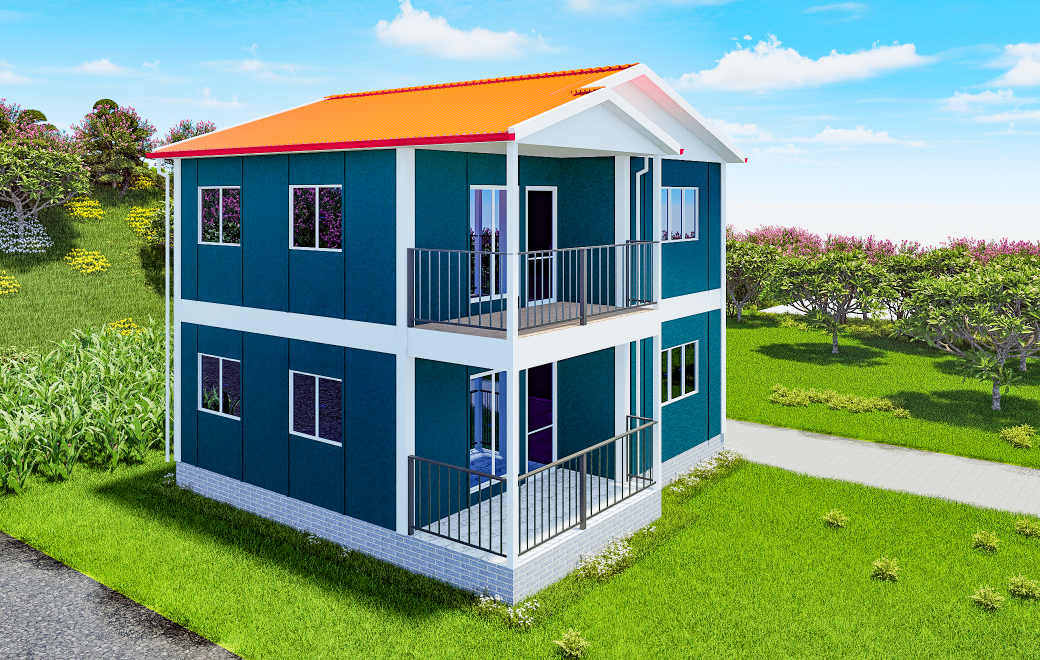 118 m2 Prefabrik Ev | Çift Katlı Prefabrik Ev Modelleri Prime Villa