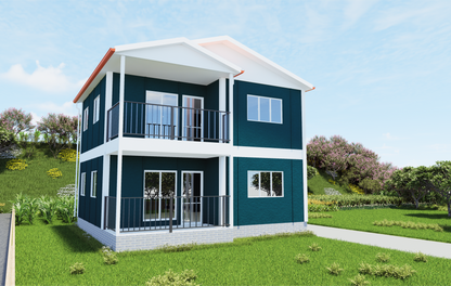 118 m2 Prefabrik Ev | Çift Katlı Prefabrik Ev Modelleri Prime Villa