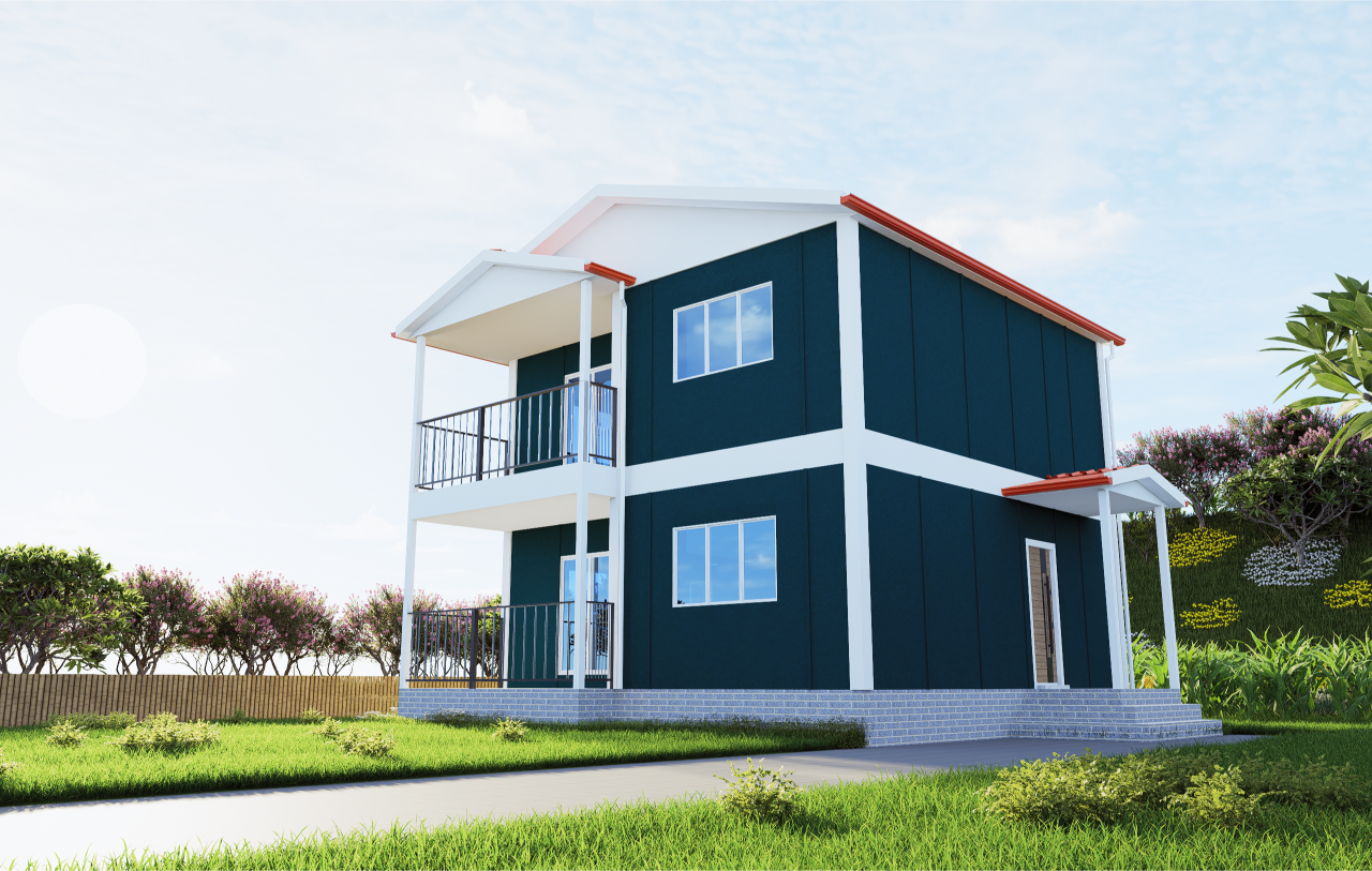 118 m2 Prefabrik Ev | Çift Katlı Prefabrik Ev Modelleri Prime Villa