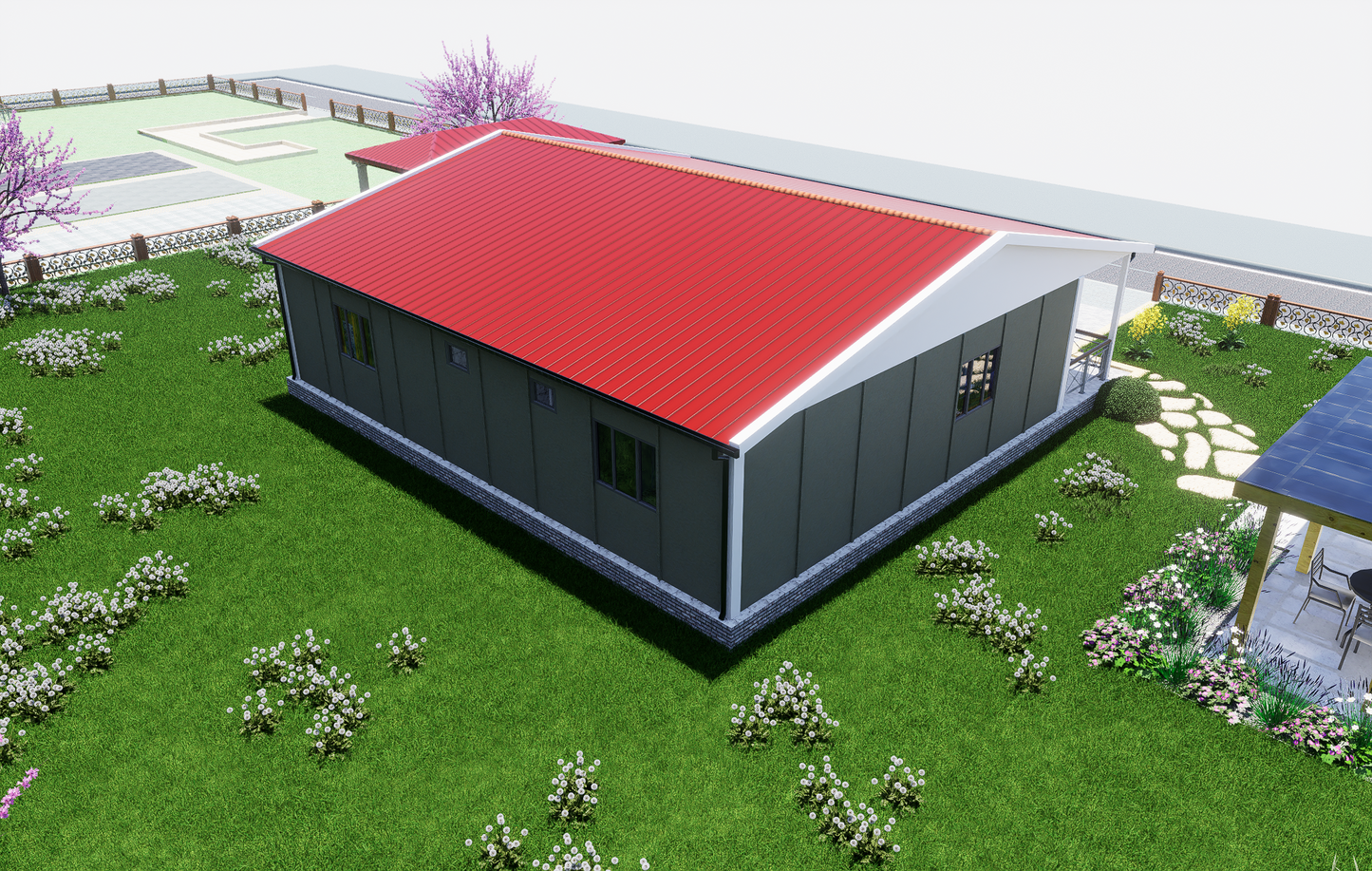 125 m2 Prefabrik Ev | Tek Katlı Prefabrik Ev Modelleri Prime Villa