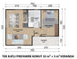 40 m2 Tek Katlı Çelik Ev & Prefabrik Ev Planı | Lüks Ev Modelleri Prime Villa