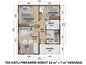 69 m2 Tek Katlı Çelik Ev & Prefabrik Ev Planı | Lüks Ev Modelleri Prime Villa