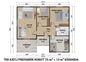 88 m2 Tek Katlı Çelik Ev & Prefabrik Ev Planı | Lüks Ev Modelleri Prime Villa